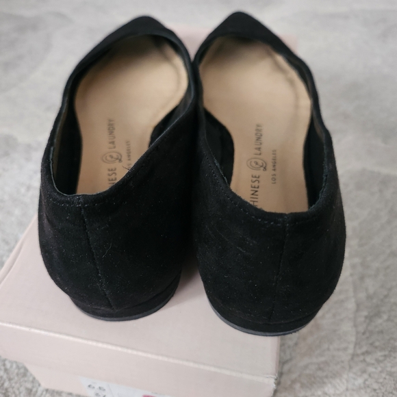 Chinese Laundry Gavin Micro Suede Black Flats - Picture 3 of 15